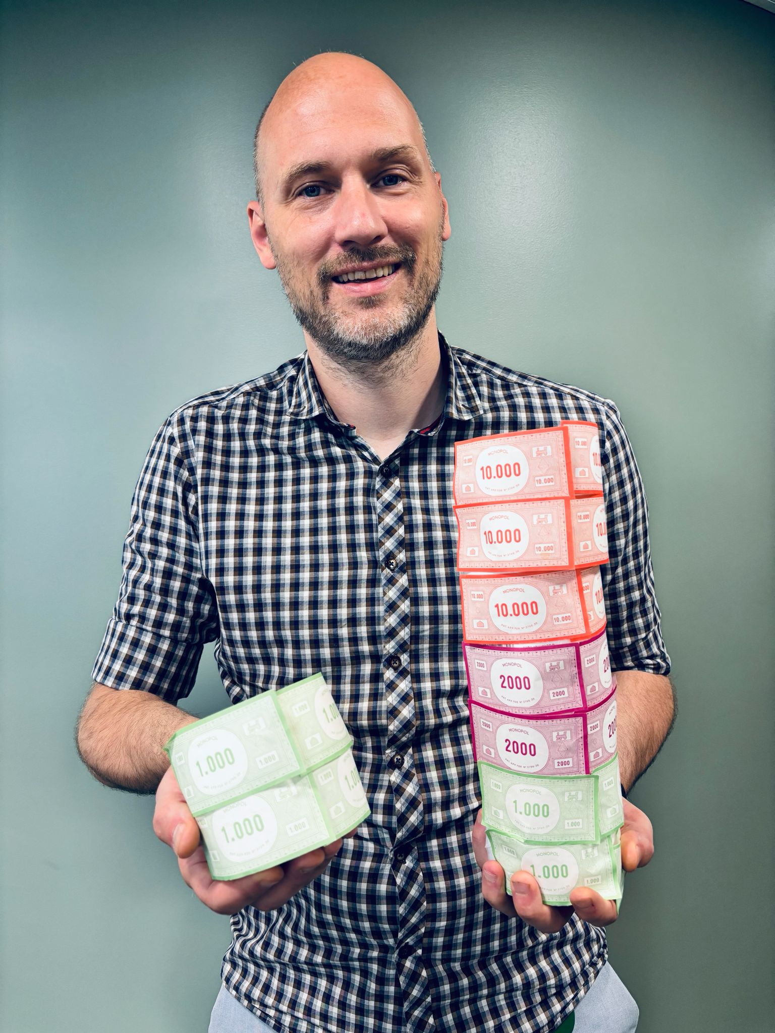 Andreas Moen med monopolpenger