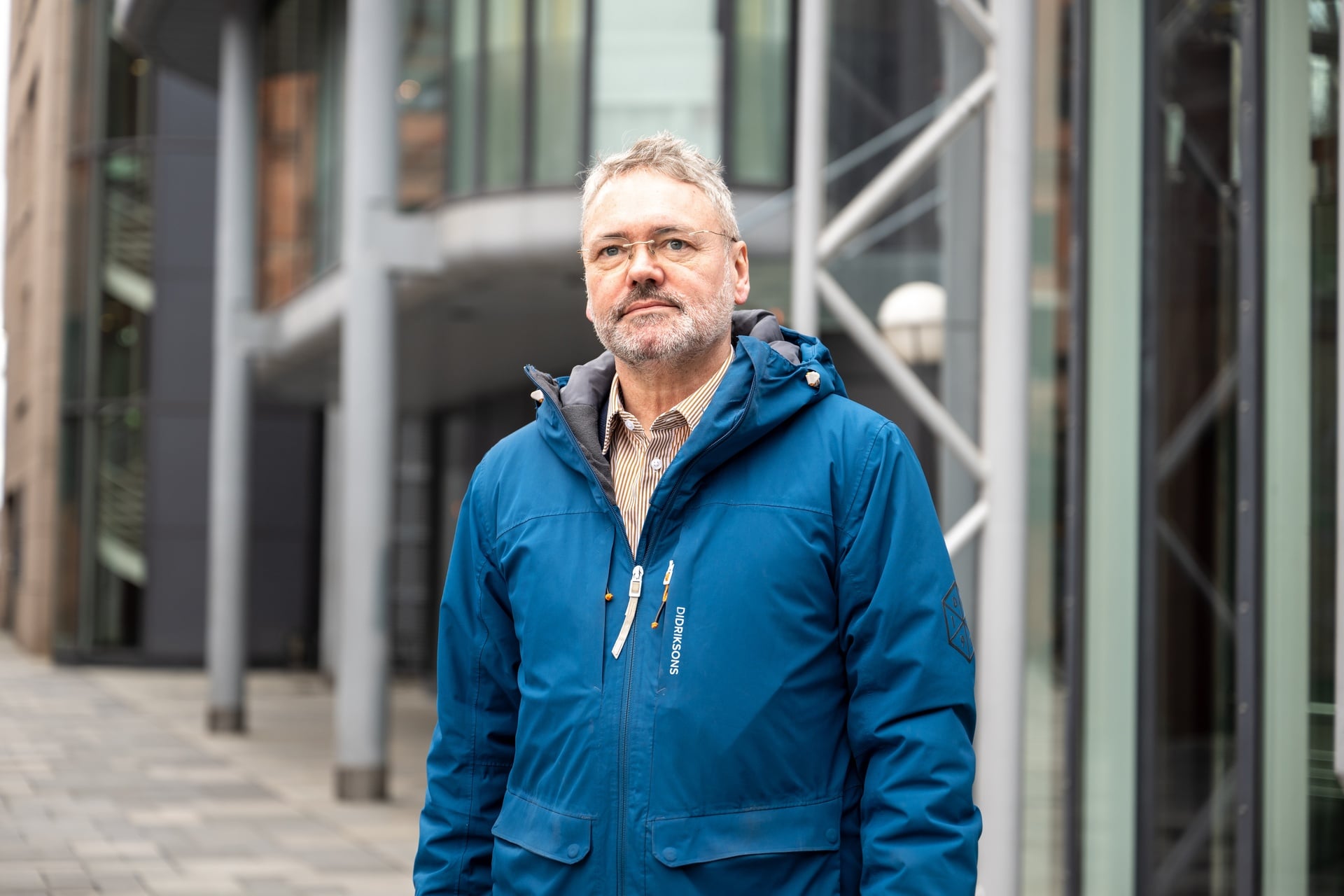 Spesialrådgiver i NITO, Knut Aarbakke med jakke ute
