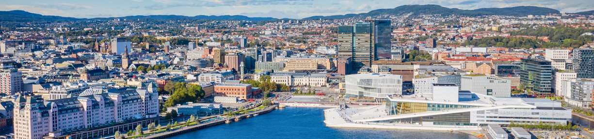 Oslo overblikk operaen og byen. Foto: GettyImages