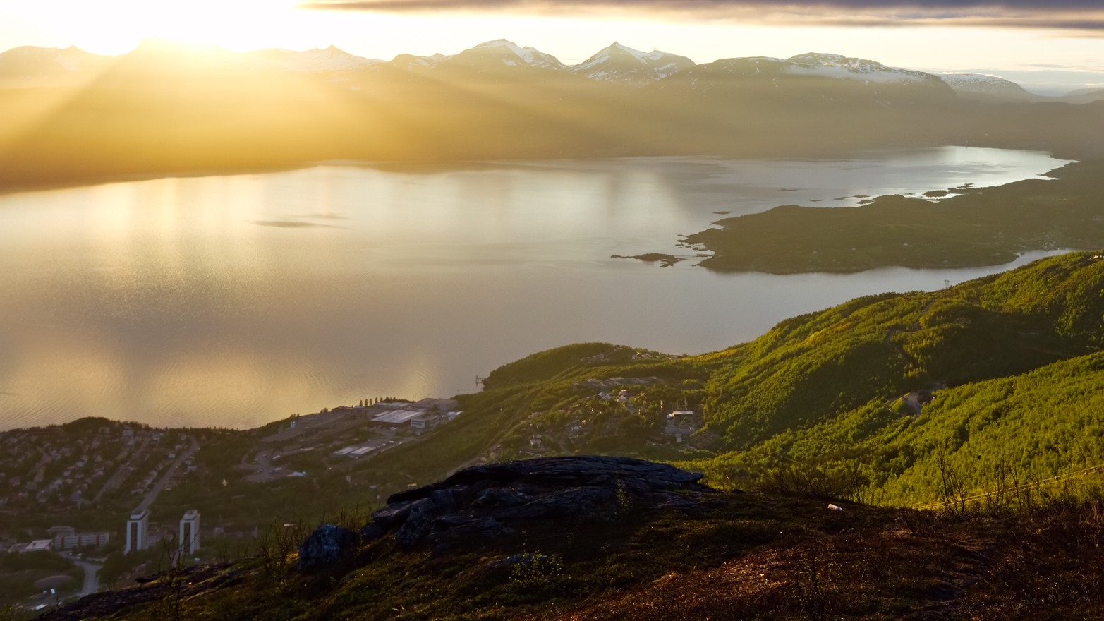 Utsiktsbilde over narvik