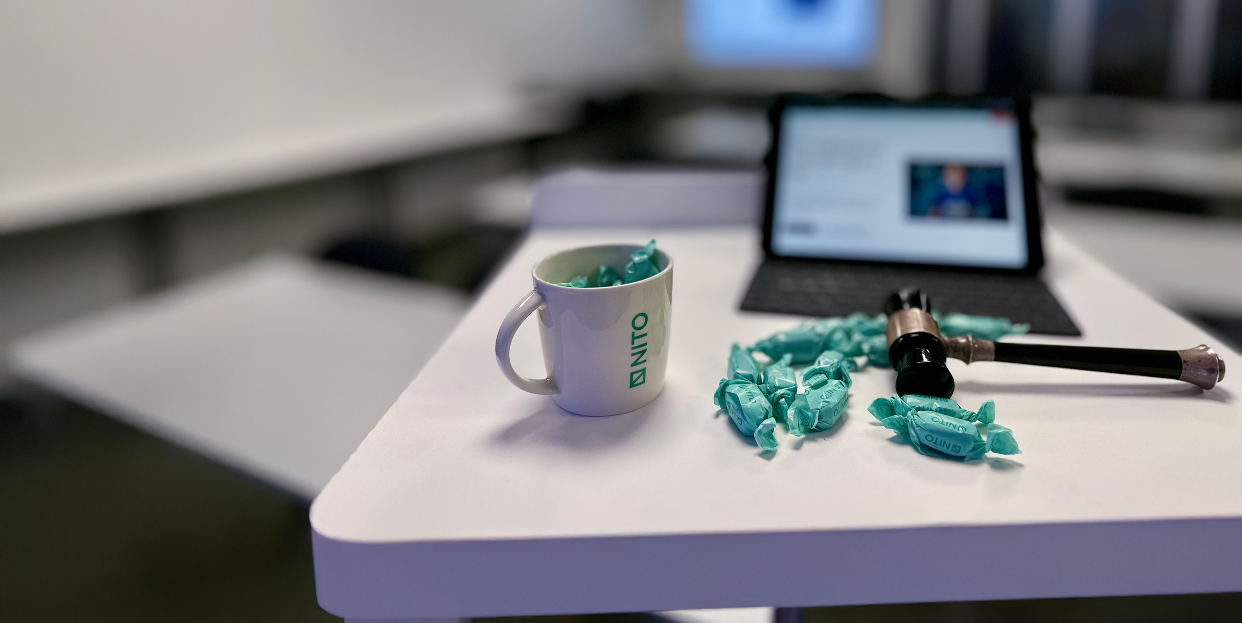 The annual meeting podium for NITO Østfold