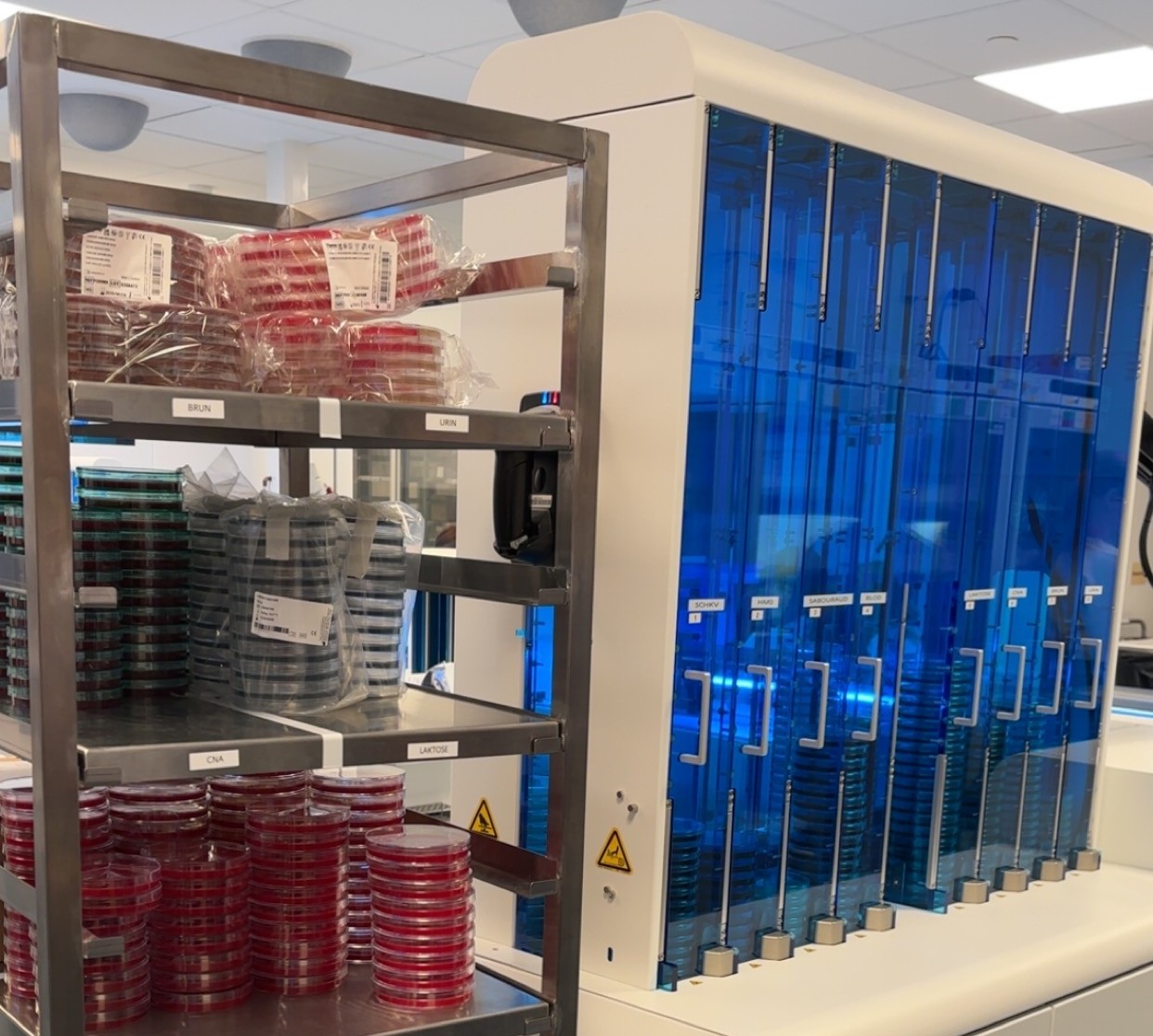 Image of bacteriological automation at Drammen Hospital