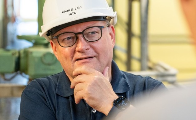 Kjetil Lein med hjelm