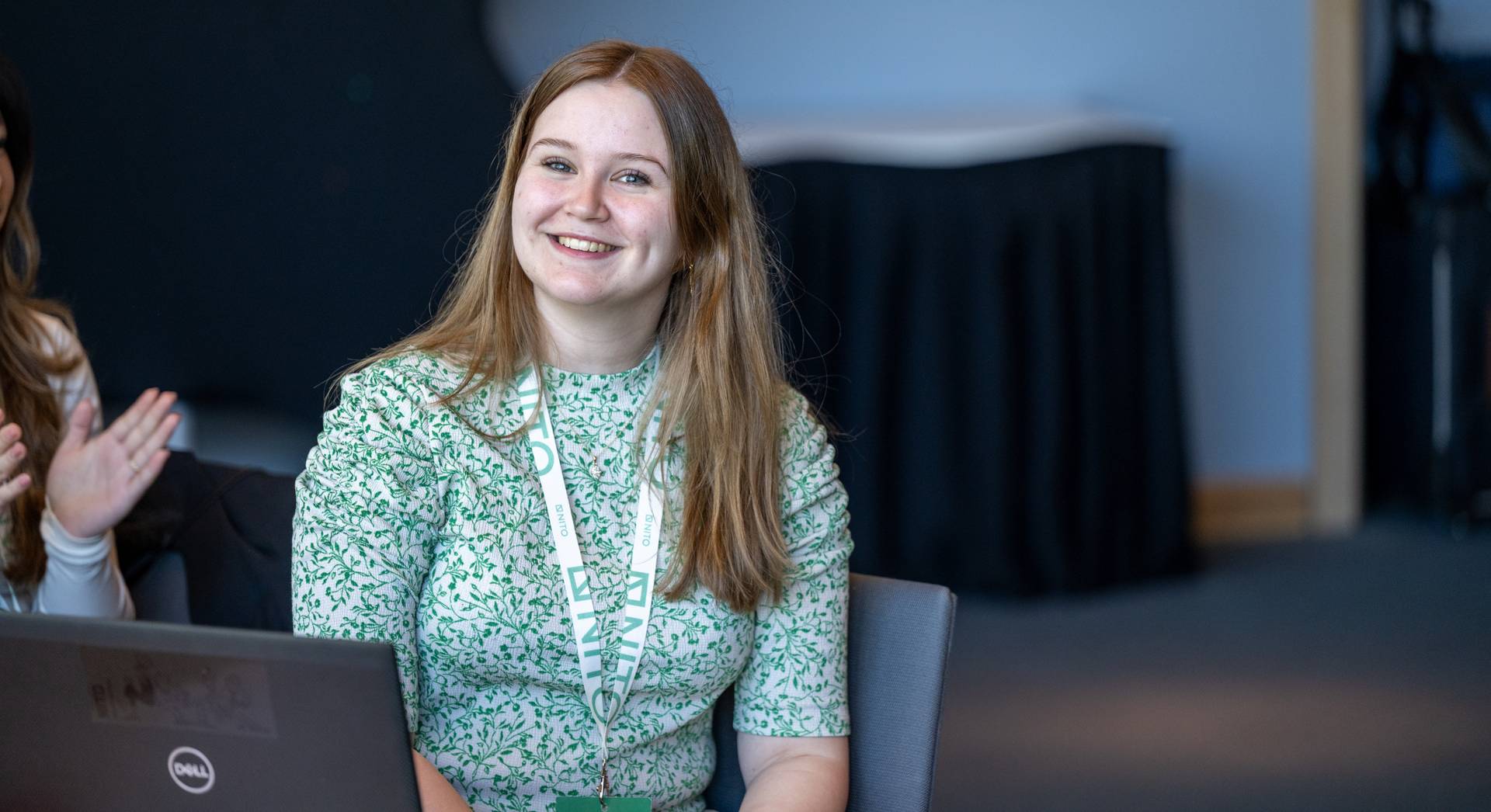 Bildet viser Sofie Strøm Olsen, studentleder i NITO. Foto: Bjarne Krogstad