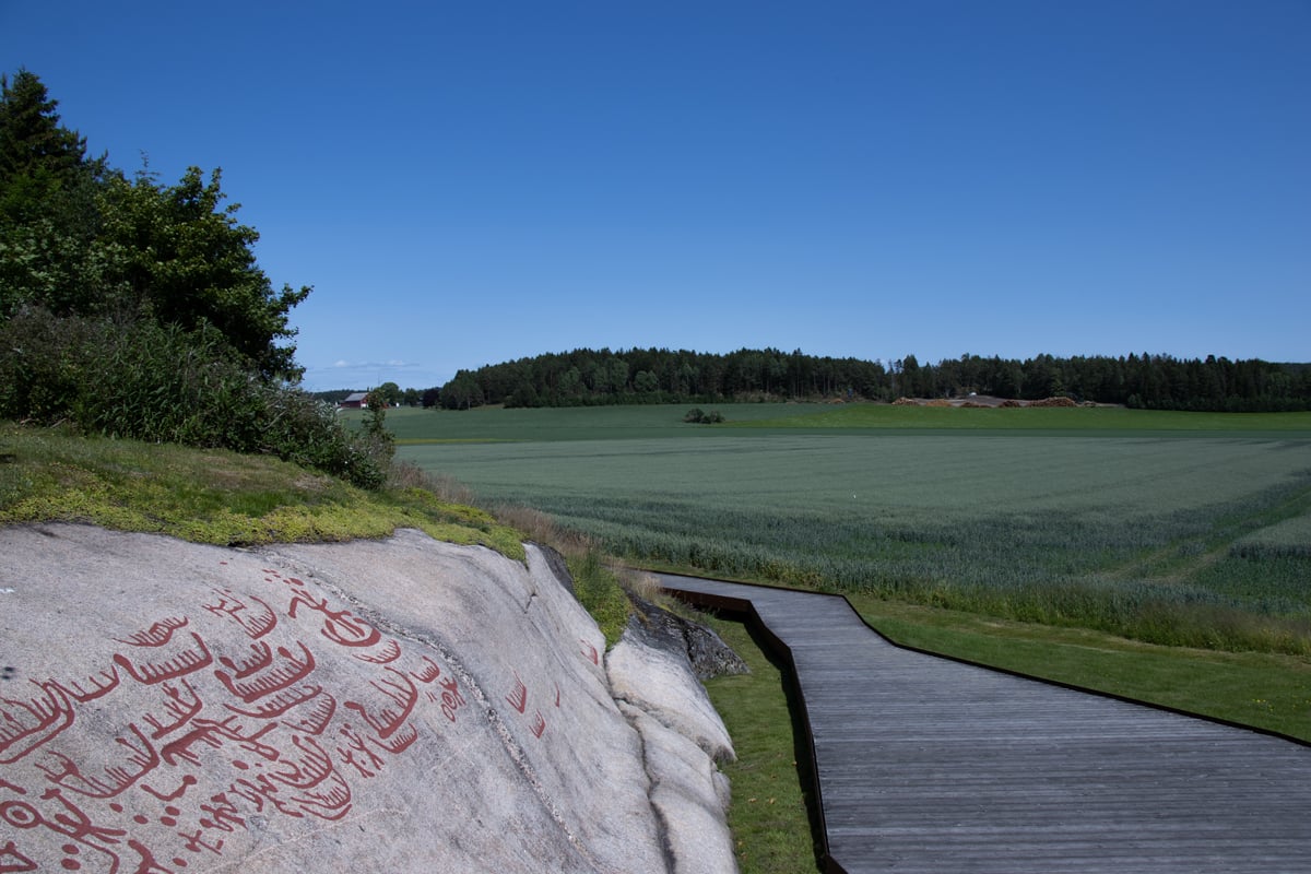Bilde av helleristninger i Østfold