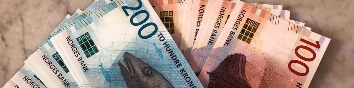 Illustrasjosnsbilde norske sedler