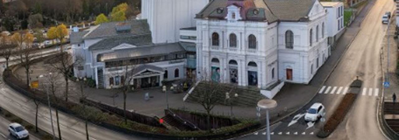 Hvit historisk bygning i Stavanger sentrum Bilde: Rogaland Teater
