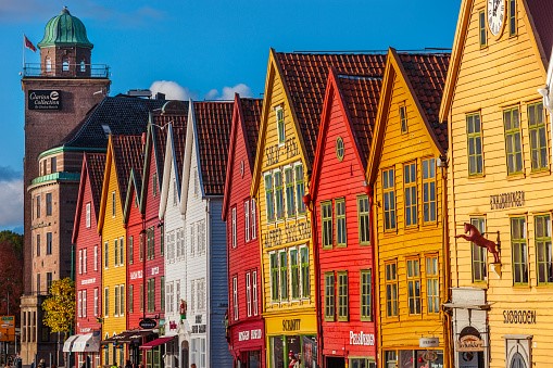 Den historiske Bryggen i Bergen (GettyImages)