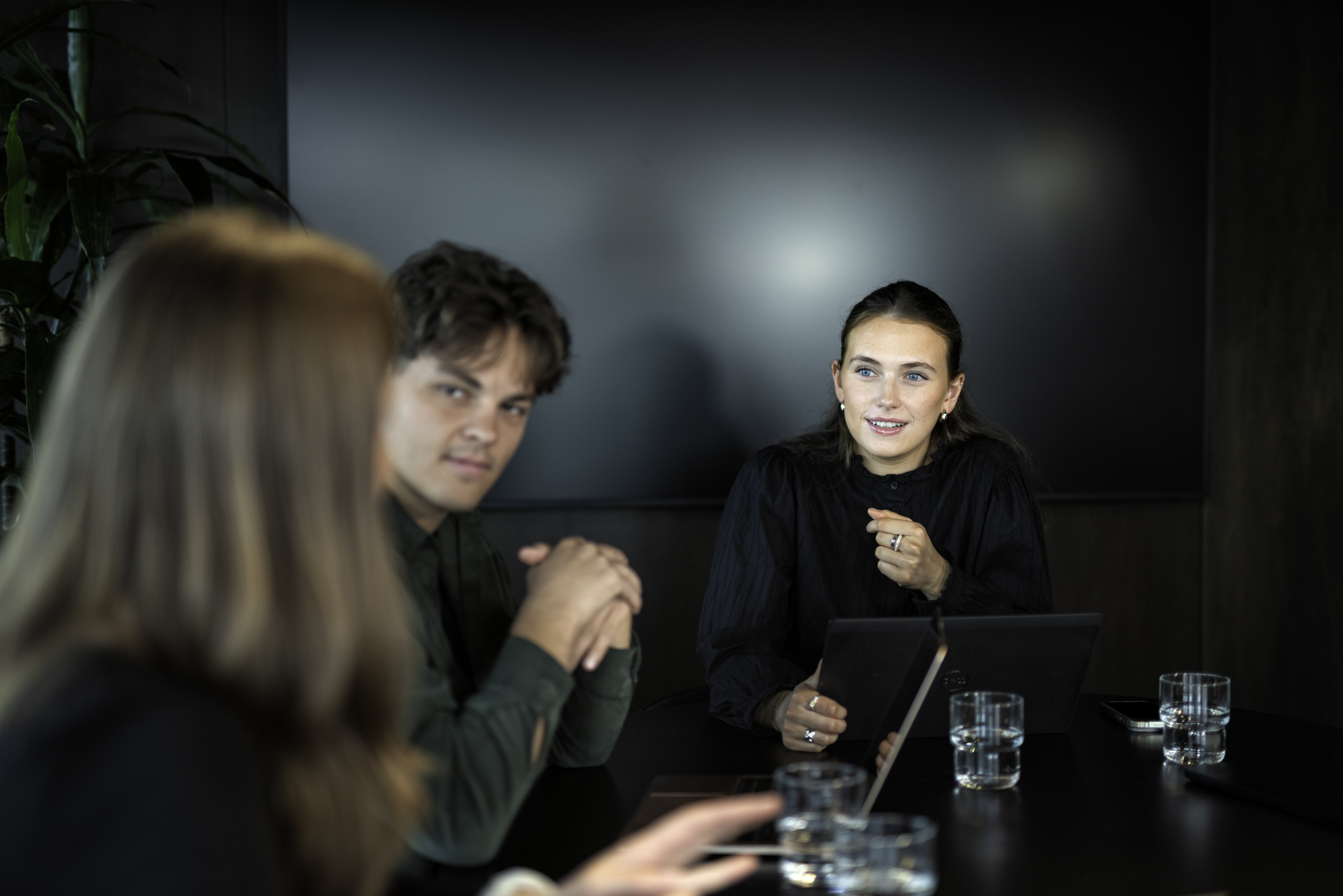 Young employees in the meeting room