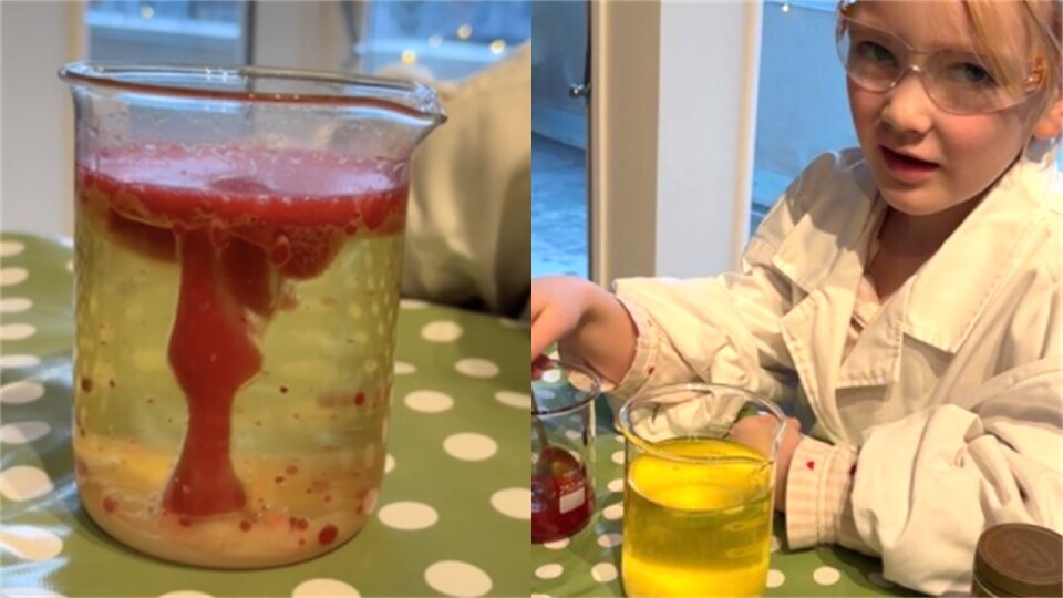 Bildet viser en lavalampe