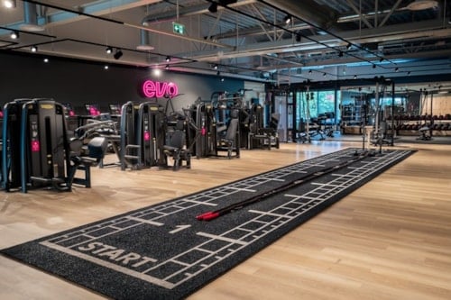 Bilde av treningssal på EVO treningssenter