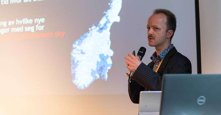 NITO-medlem Per Øyvind Hodøl på Sikkerhetskonferansen i Lillehammer 2022.