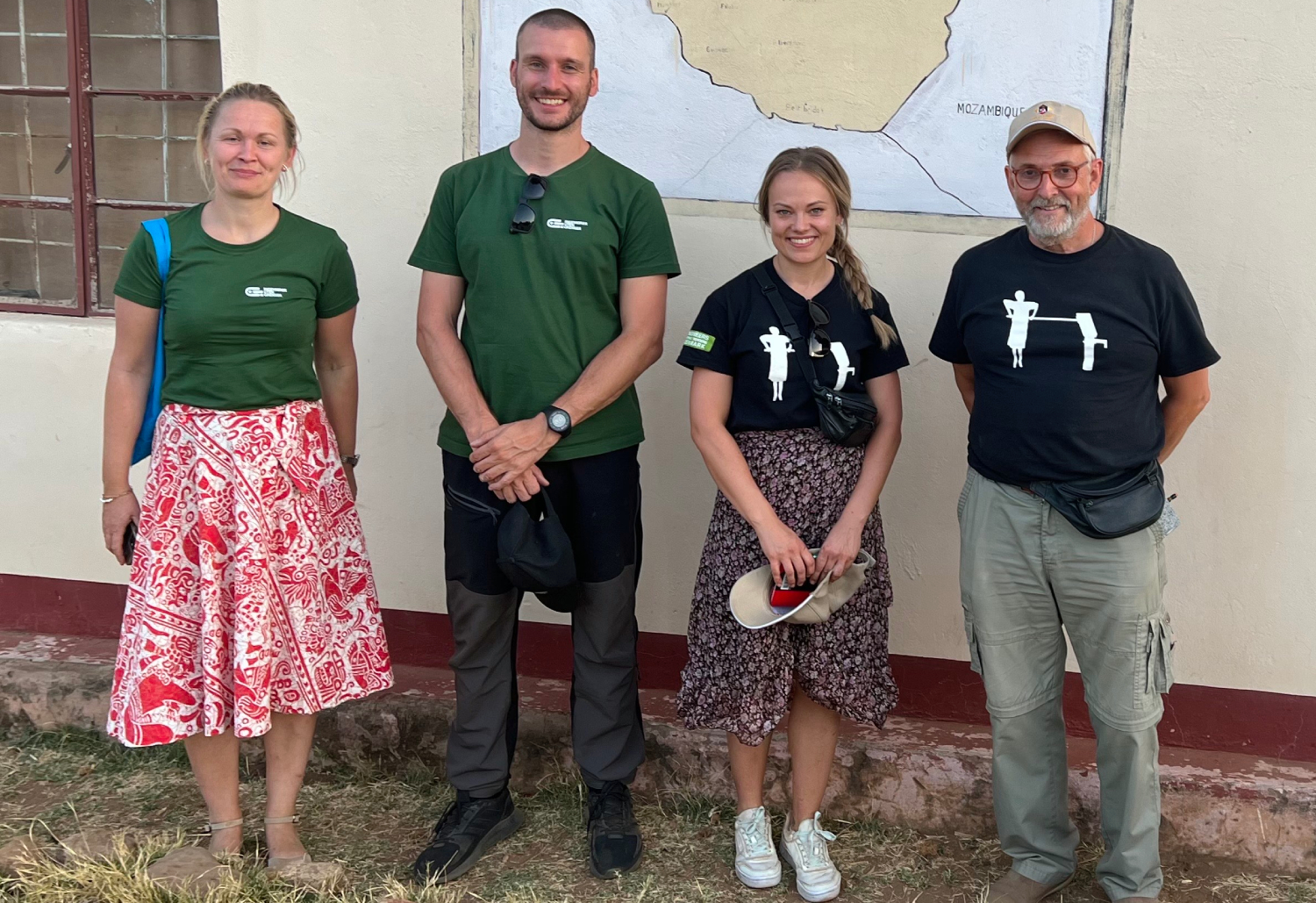 Martin Prebeg (nr. 2 fra venstre) sammen med danske partnere