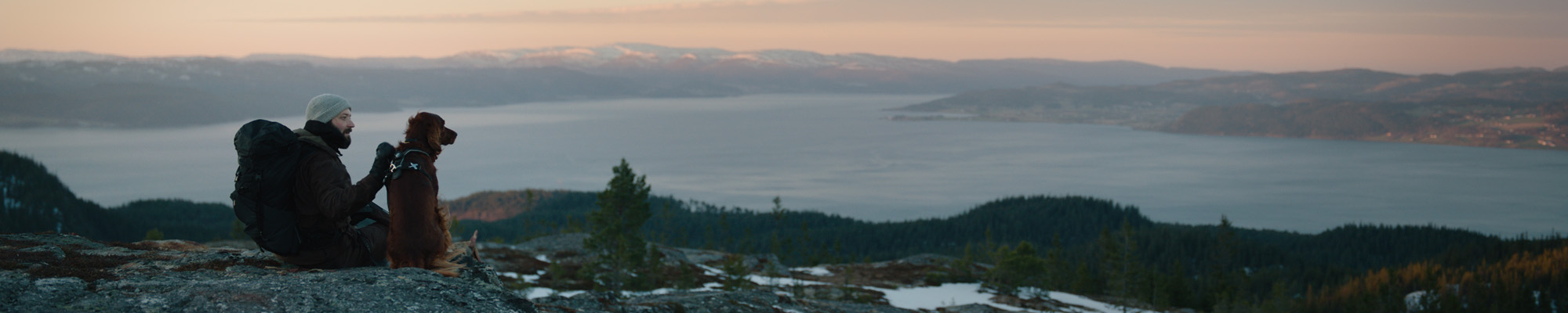 Panoramic view of nature and water