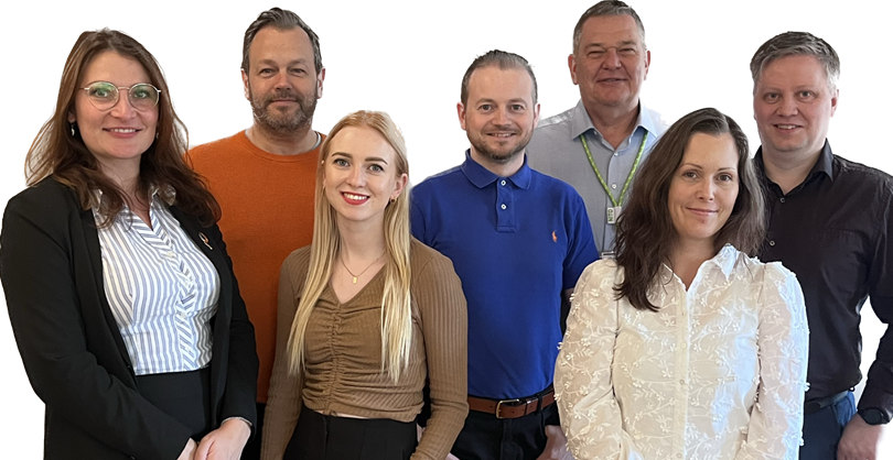 Avdelingsstyret i Rogaland (fra venstre): Sigve Eikeland, Sarah Gjerde Myhre, Morten Larsen, Karen Faa, Arnfinn Stensø, Siri Sægrov Eiane, og Ekaterina Anderson 