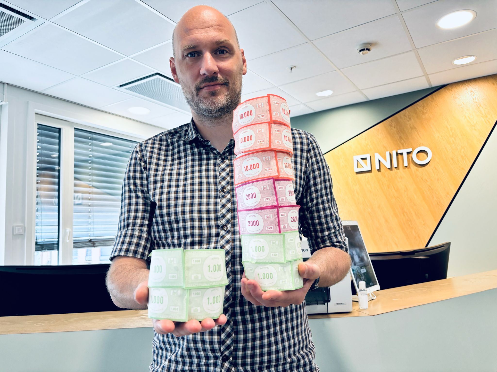 Andreas Moen med monopolpenger