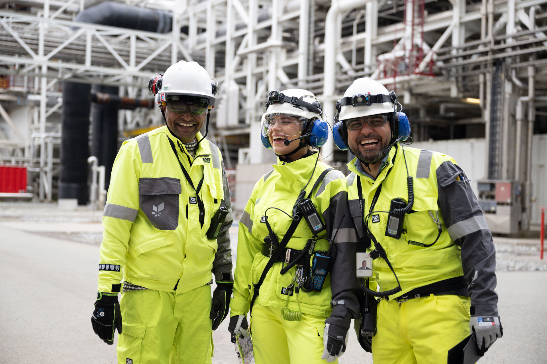 Ingeniører i prosessanlegget til Equinor i Hammerfest