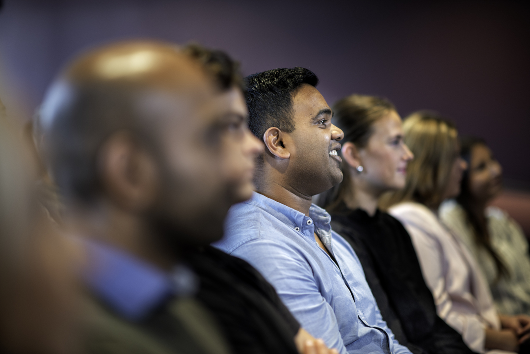 Tillitsvalgte som er samlet på tillitsvalgt samling.